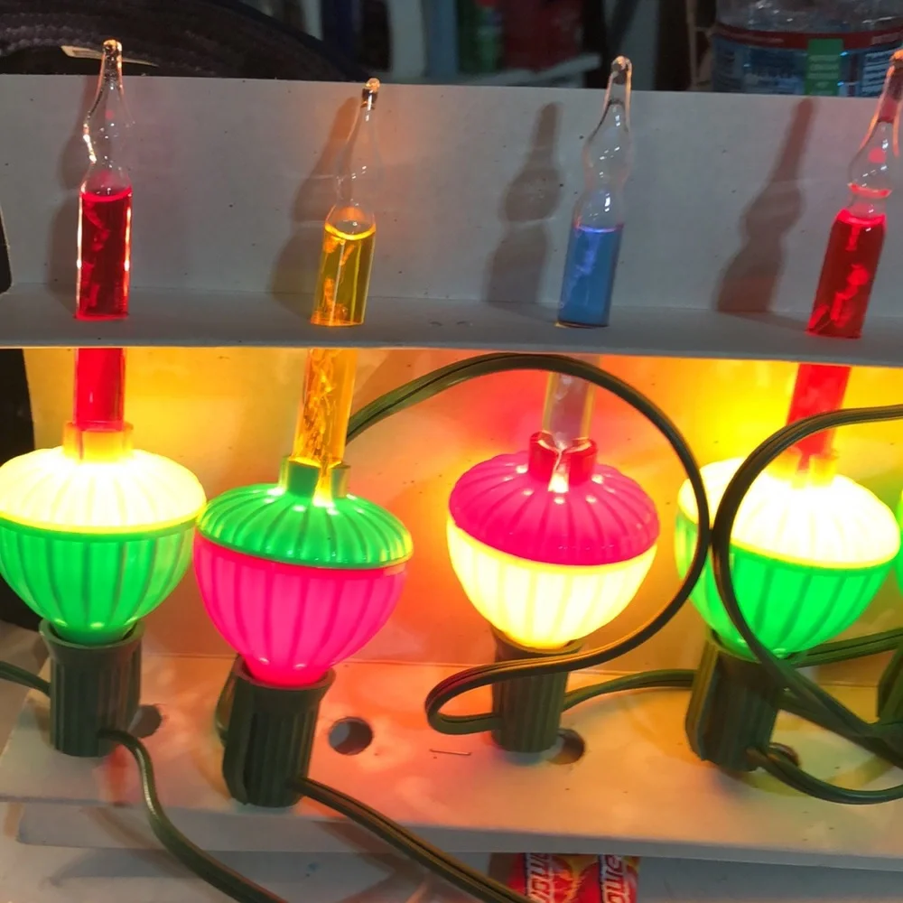 Everglow Vintage 7 Bubble Lite Set Christmas Decor